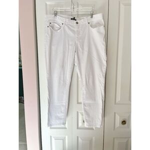 Eileen Fisher Organic Cotton Spandex Denim Stretch High Rise Straight Fit Jean